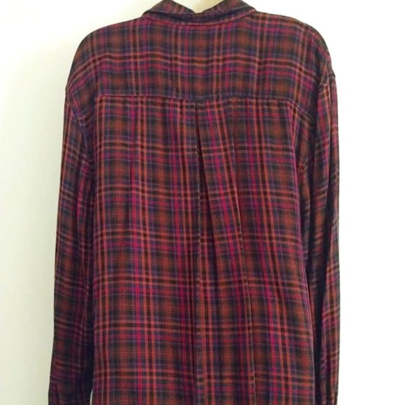 Mossimo Supply Co Plaid Top XL - Picture 4 of 5